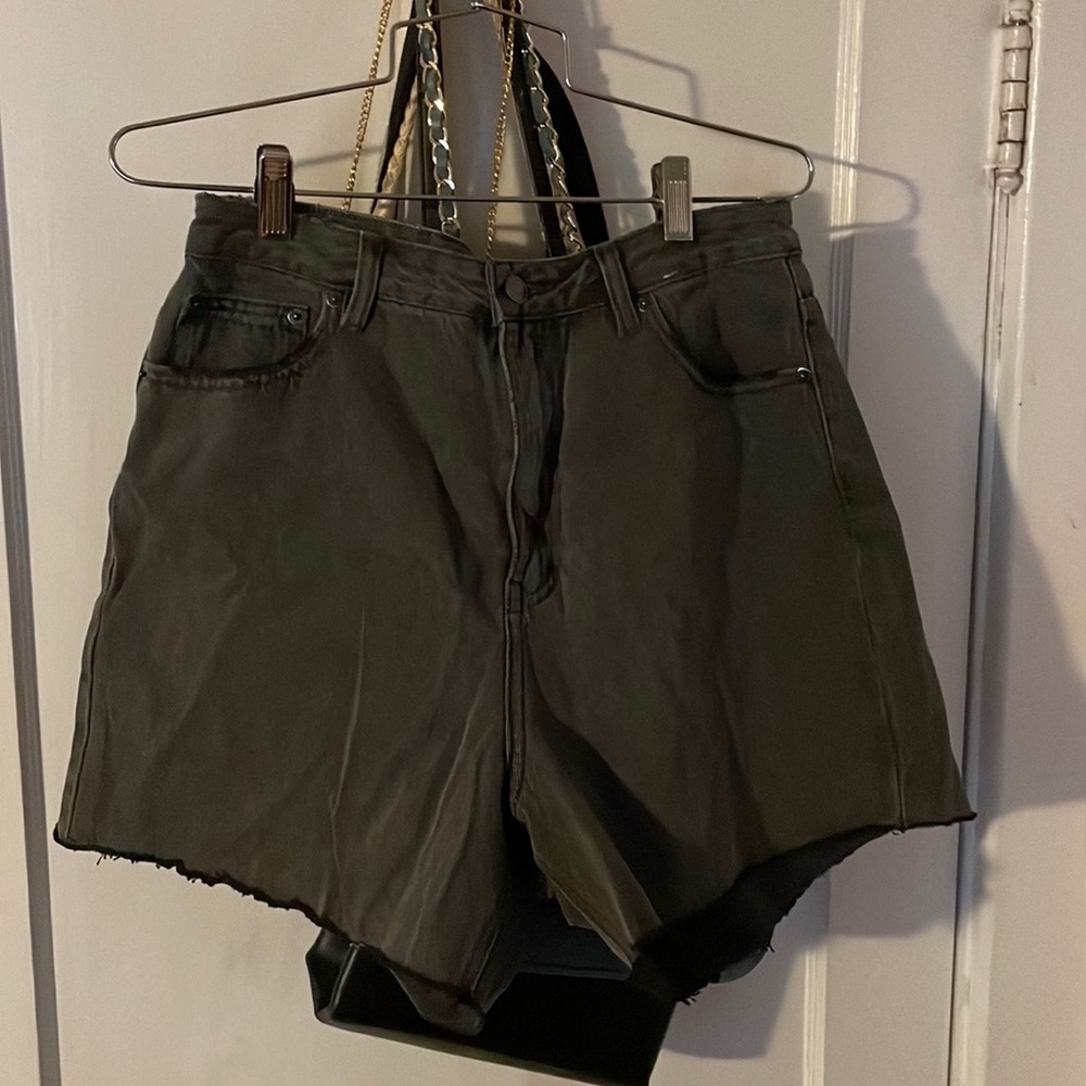 Glassons Black Denim Shorts